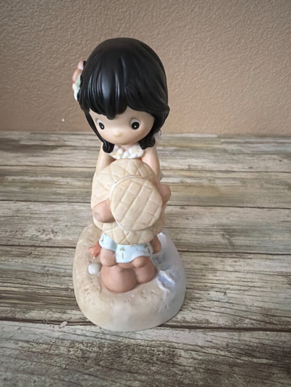 Precious Moments 2001 In Paradise 101549 + Aloha Bear Ornament 101550 Set - Picture 3 of 15